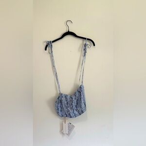 Love Shack Fancy CottageCore Coquette Crop Top Size L